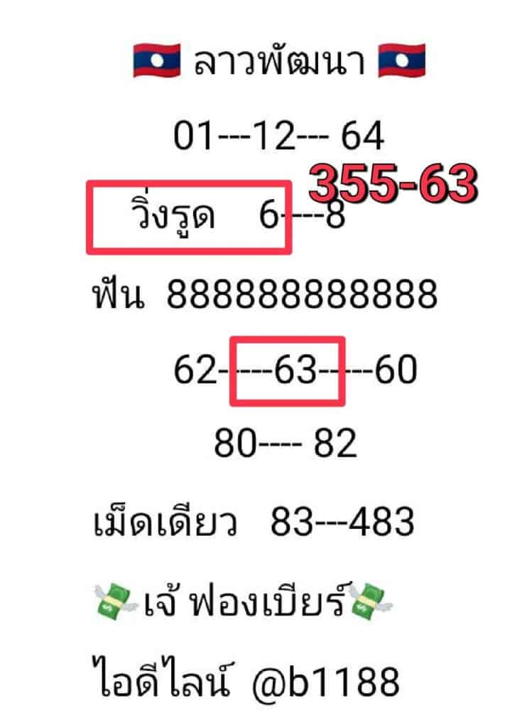 ภาพเลขเด็ดงวดนี้ 1/12/64, เจ๊ฟองเบียร์, หวยลาว, ลอตเตอรี่ออนไลน์, วันที่ 1 ธันวาคม 2564  